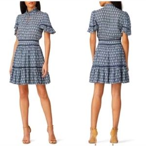 Scotch & Soda Ladder Lace Printed Dress